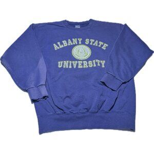 80s Vintage Albany State University Pullover Hoodie Jones & Mitchell MADE IN USA